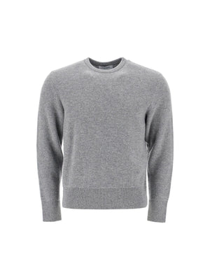 THOM BROWNE-Wool Piqué Crewneck Pullover -JOHN JULIA.