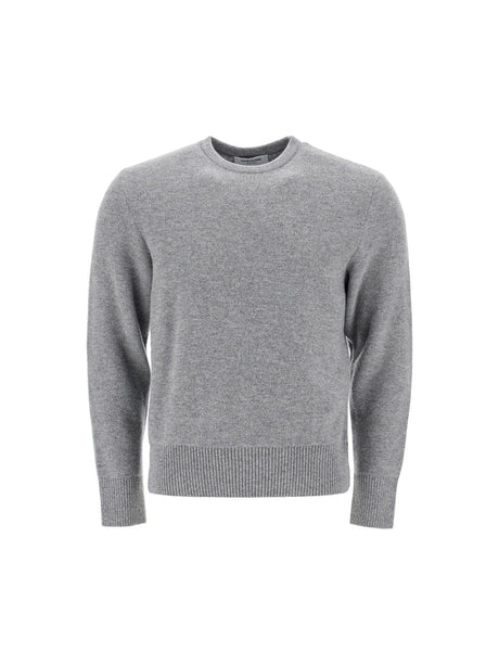 THOM BROWNE-Wool Piqué Crewneck Pullover -JOHN JULIA.