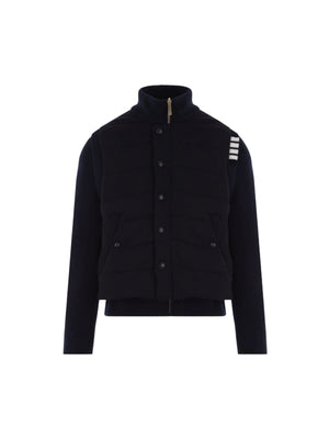 Wool Reversible Padded Jacket-THOM BROWNE-JOHN JULIA