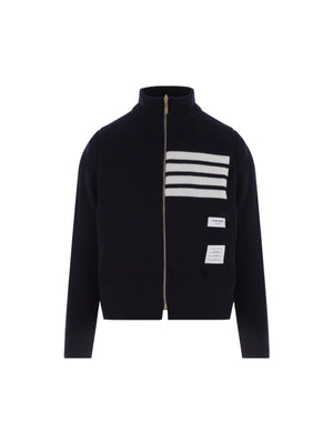 Wool Reversible Padded Jacket-THOM BROWNE-JOHN JULIA