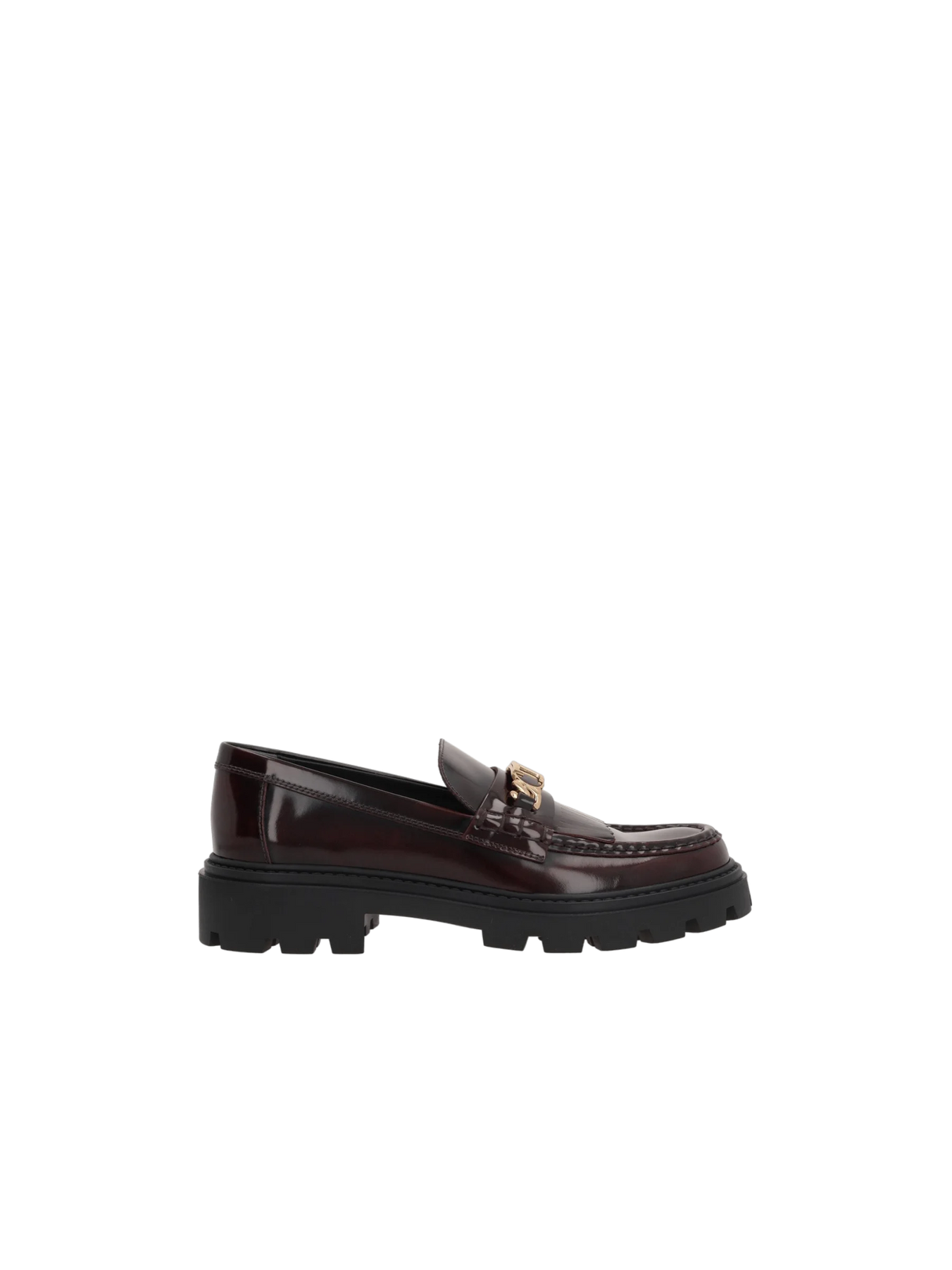 Brushed Leather Fringed Loafers-TOD'S-JOHN JULIA