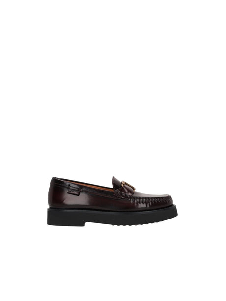 Brushed Leather Loafers-TOD'S-JOHN JULIA