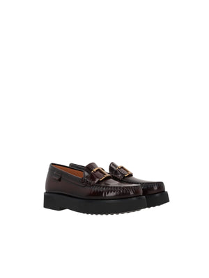 Brushed Leather Loafers-TOD'S-JOHN JULIA