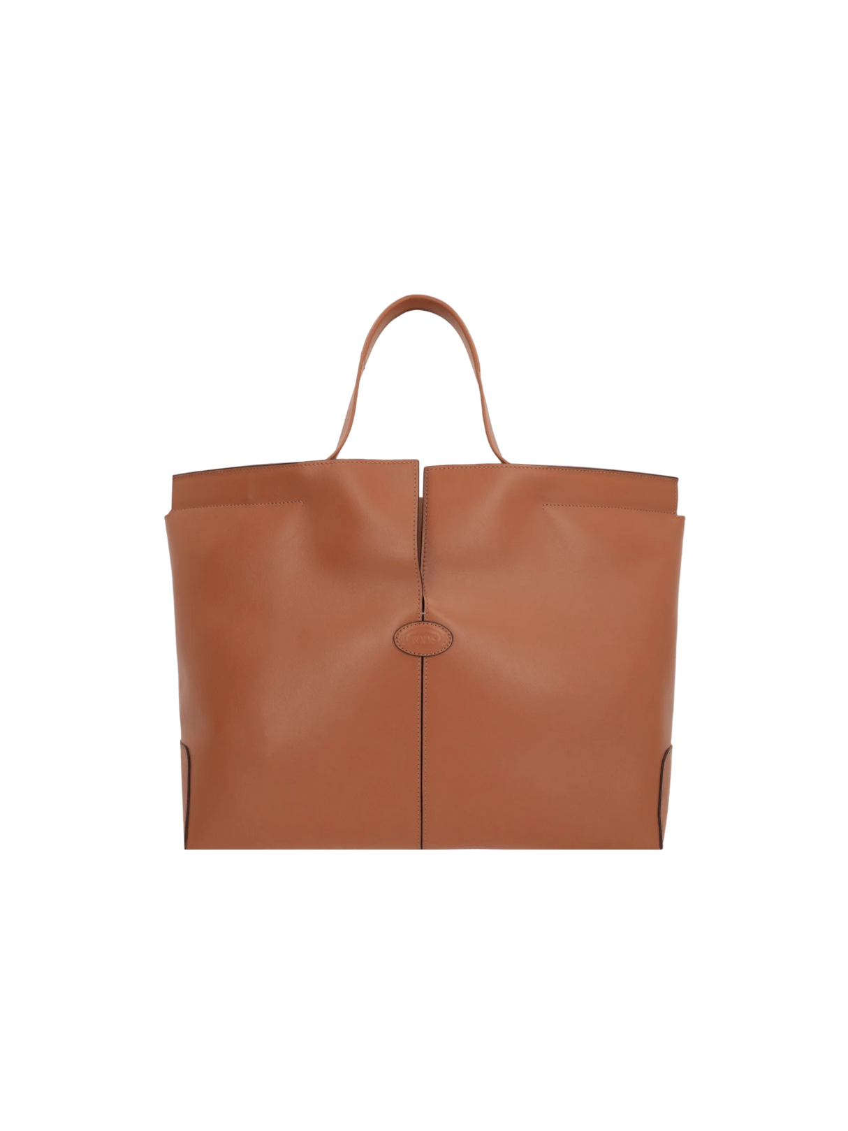 Di Folio Medium Smooth Leather Shopping Bag-TOD'S-JOHN JULIA