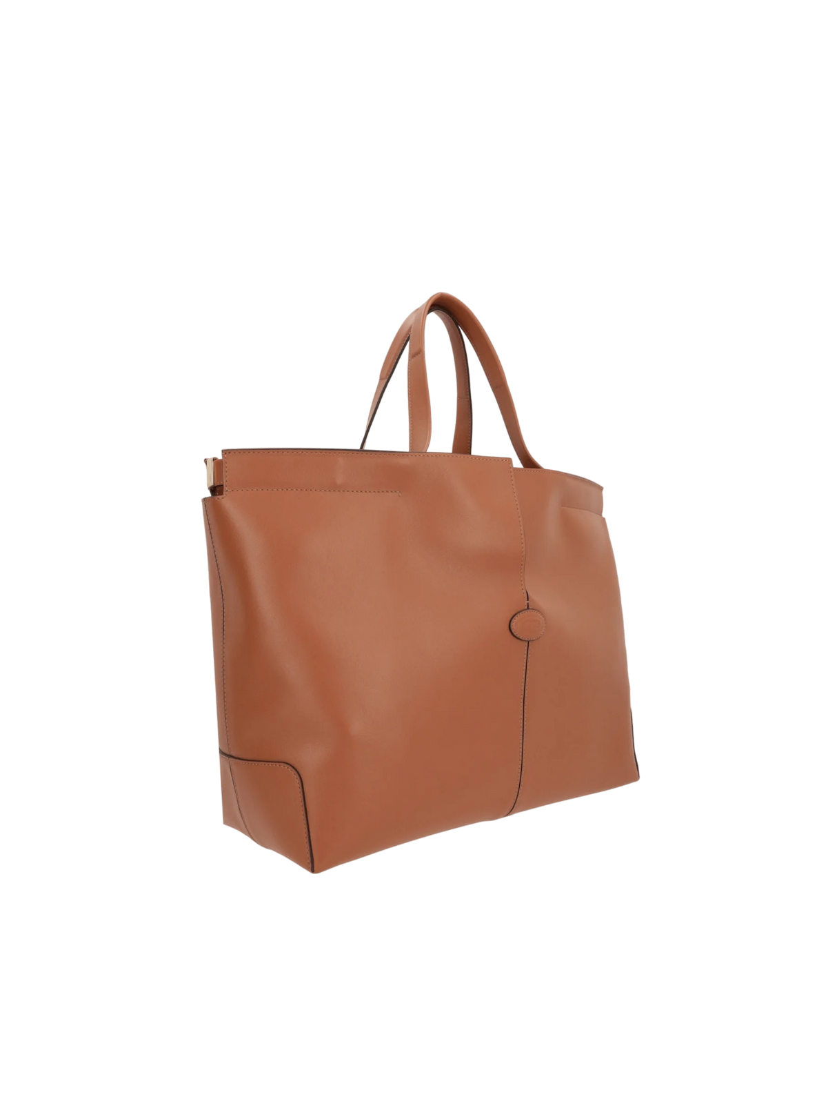 Di Folio Medium Smooth Leather Shopping Bag-TOD'S-JOHN JULIA