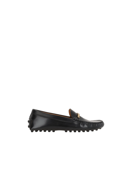 Gommino Brushed Leather Loafers-TOD'S-JOHN JULIA