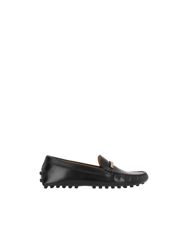 Gommino Brushed Leather Loafers-TOD'S-JOHN JULIA