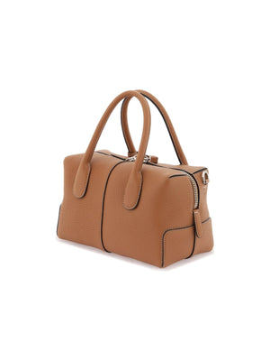 Grained Leather Bowling Bag