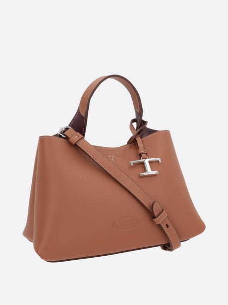 Grainy Leather Micro Handbag-TOD'S-JOHN JULIA