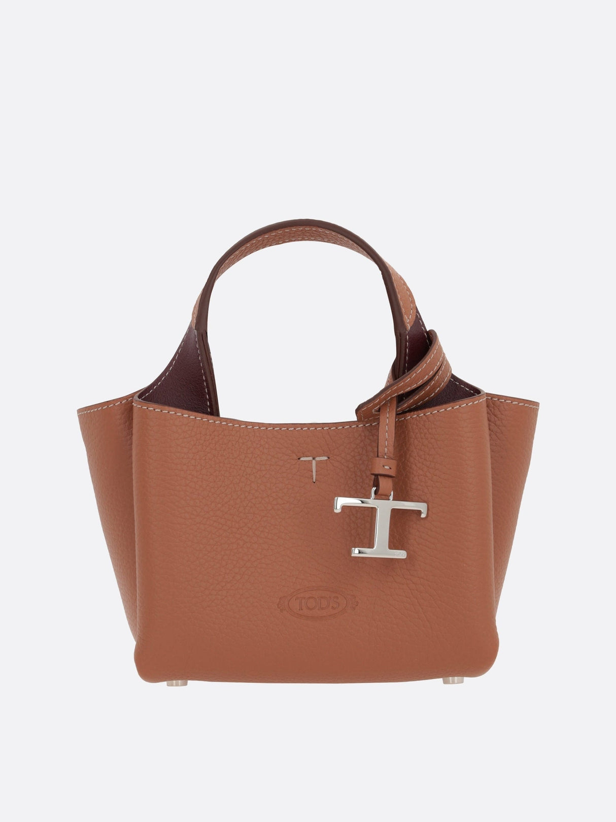 TOD'S-Grainy Leather Micro Tote Bag-JOHN JULIA