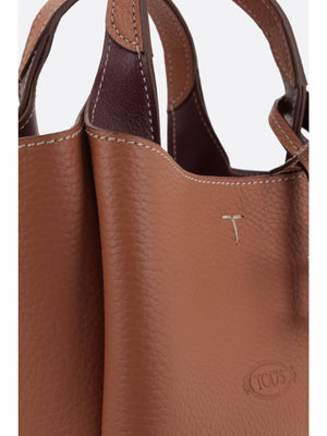 TOD'S-Grainy Leather Micro Tote Bag-JOHN JULIA