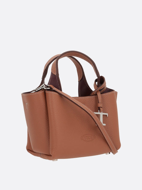 TOD'S-Grainy Leather Micro Tote Bag-JOHN JULIA