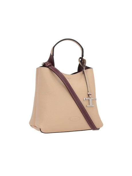 Grainy Leather Mini Handbag-TOD'S-JOHN JULIA