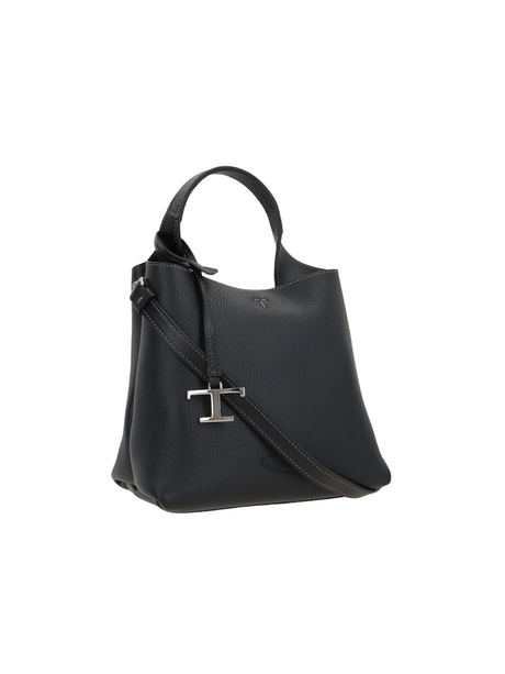 Grainy Leather Mini Handbag-TOD'S-JOHN JULIA