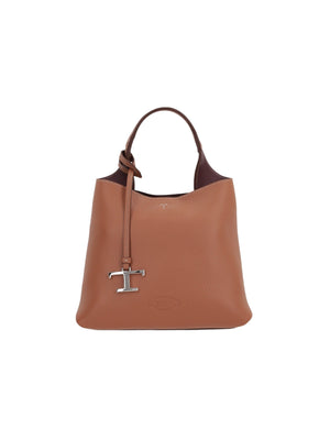 Grainy Leather Mini Handbag-TOD'S-JOHN JULIA