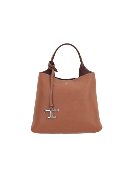 Grainy Leather Mini Handbag-TOD'S-JOHN JULIA