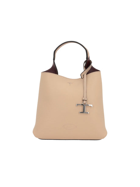 Grainy Leather Mini Handbag-TOD'S-JOHN JULIA