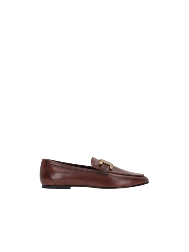 Kate Brushed Leather Loafers-TOD'S-JOHN JULIA