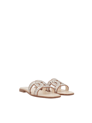 Kate Smooth Leather Slide Sandals-TOD'S-JOHN JULIA