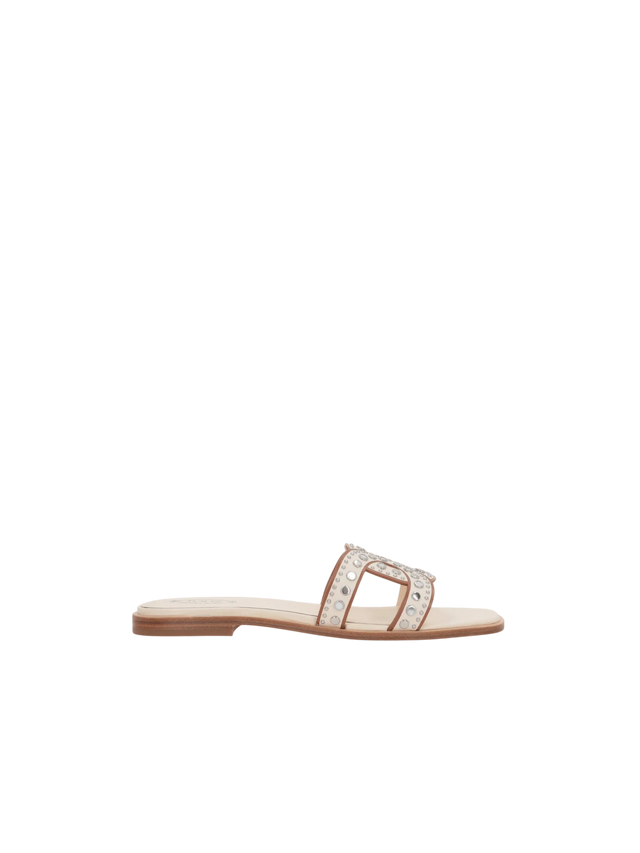 Kate Smooth Leather Slide Sandals-TOD'S-JOHN JULIA