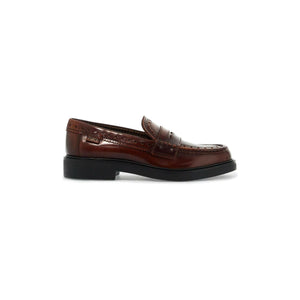 Leather Brogue Loafers.