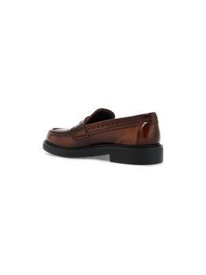 Leather Brogue Loafers.