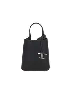 Micro Grainy Leather Handbag-TOD'S-JOHN JULIA