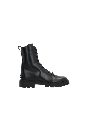 Smooth Leather Combat Boots-TOD'S-JOHN JULIA