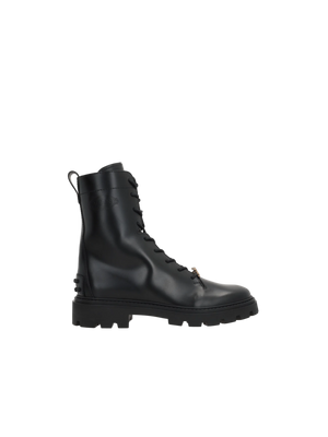 Smooth Leather Combat Boots-TOD'S-JOHN JULIA