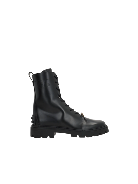 Smooth Leather Combat Boots-TOD'S-JOHN JULIA