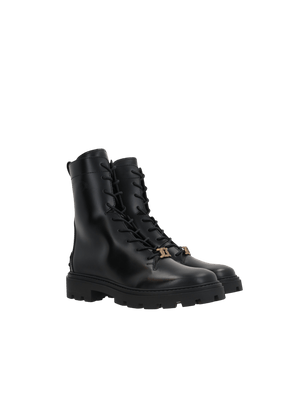 Smooth Leather Combat Boots-TOD'S-JOHN JULIA