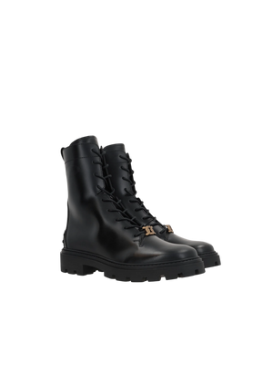 Smooth Leather Combat Boots-TOD'S-JOHN JULIA