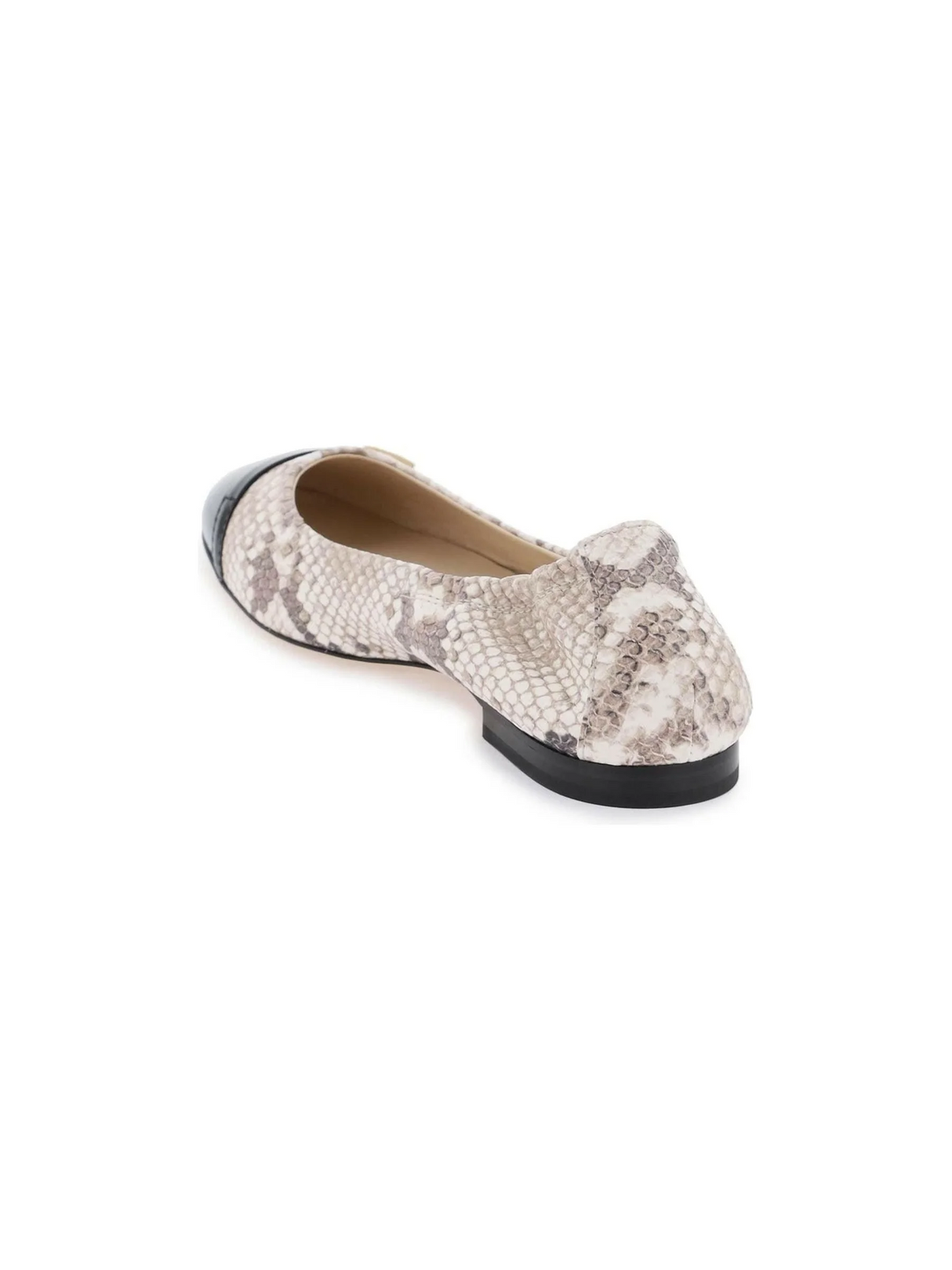 Snake Printed Leather Ballet Flats TOD'S JOHN JULIA.