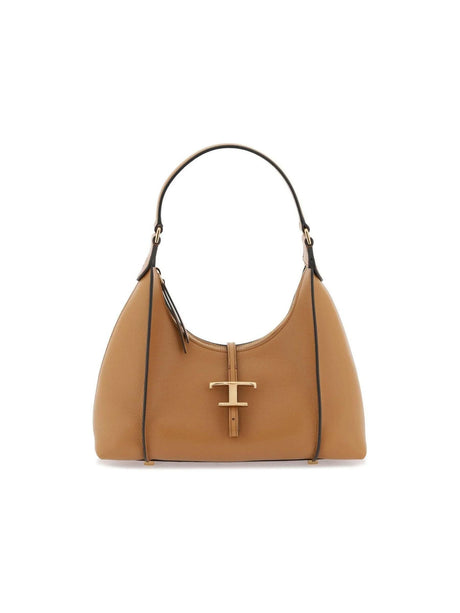 T Timeless Small Leather Shoulder Bag.