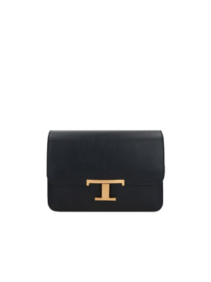 T Timeless Smooth Leather Shoulder Bag-TOD'S-JOHN JULIA