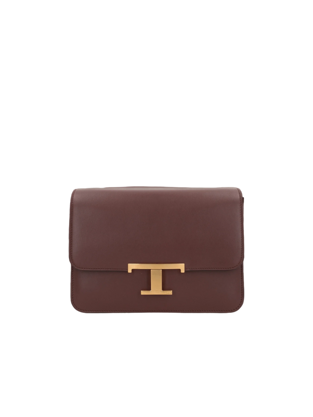 T Timeless Smooth Leather Shoulder Bag-TOD'S-JOHN JULIA