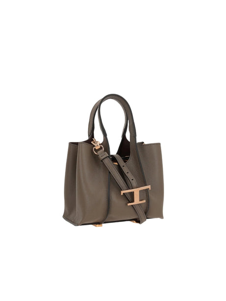 Timeless Micro Grained Leather Handbag-TOD'S-JOHN JULIA