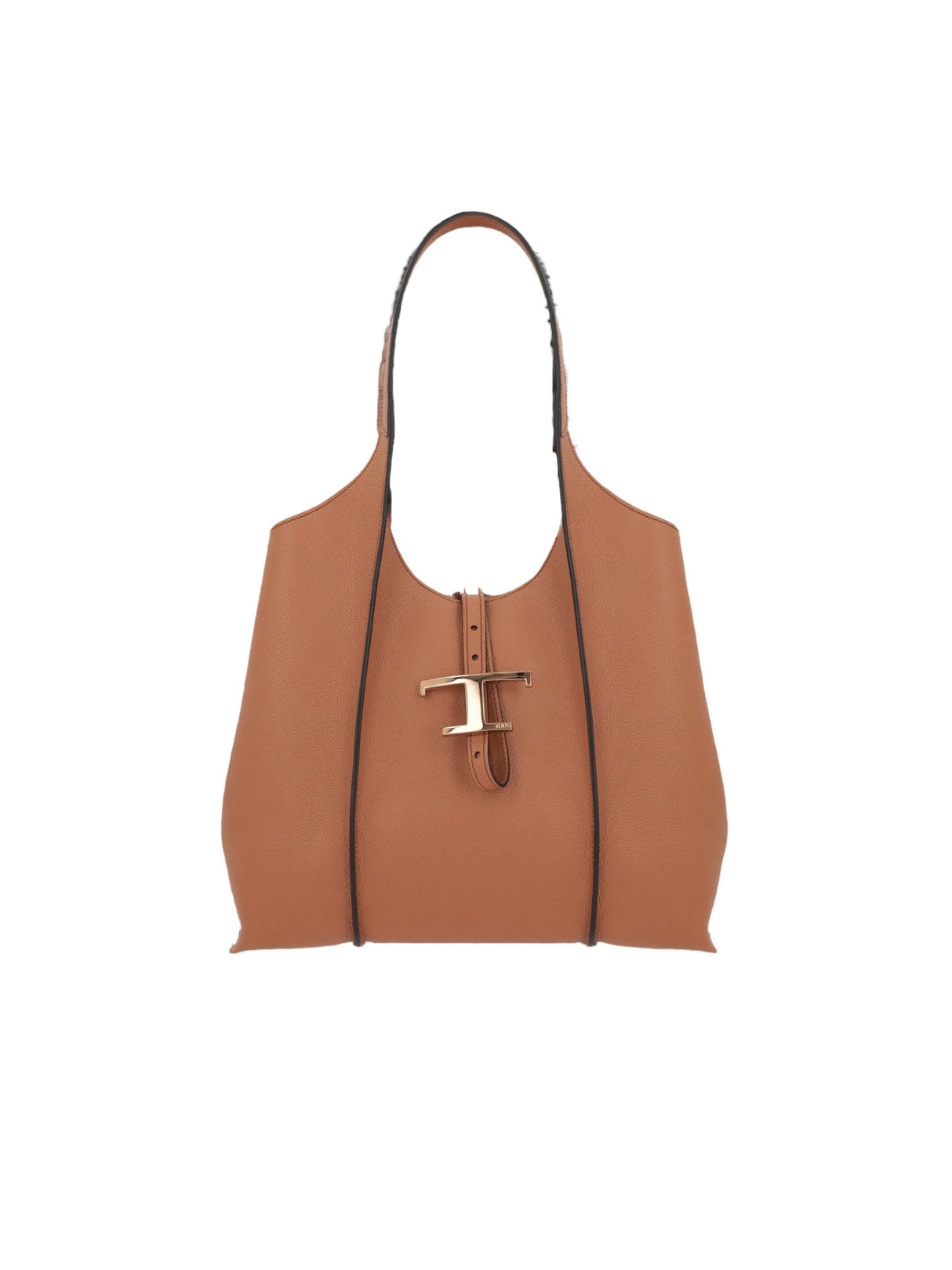 Timeless Small Grainy Leather Shopping Bag-TOD'S-JOHN JULIA