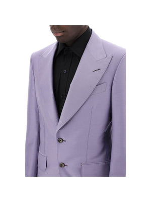 Atticus Wool-Silk Twill Blazer