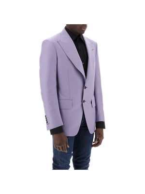 Atticus Wool-Silk Twill Blazer