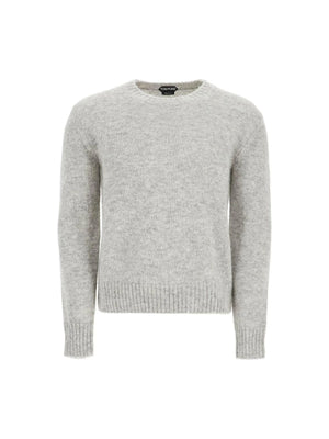 Brushed Alpaca Crewneck Sweater.