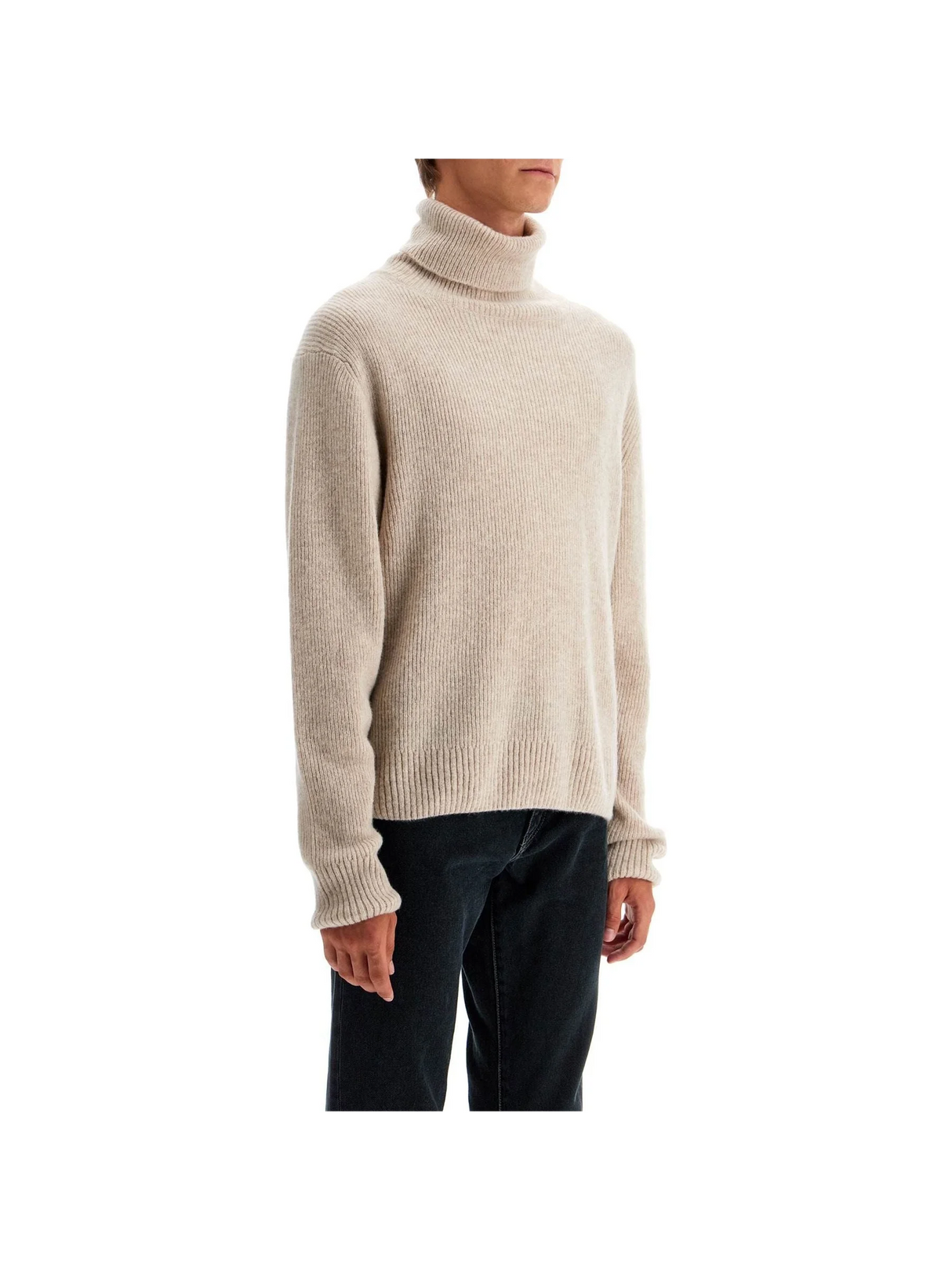 Cashmere and Silk Turtleneck Sweater High-Neck Loose Fit - Men > Clothing > Knitwear > Pullovers