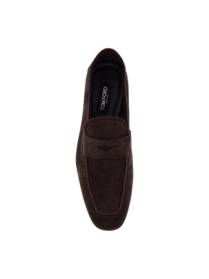 Classic Suede Loafers Unlined Interior Leather Insole Rubber Sole