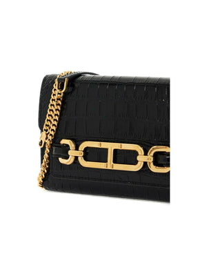 Croc-Embossed Patent Whitney Mini Bag.