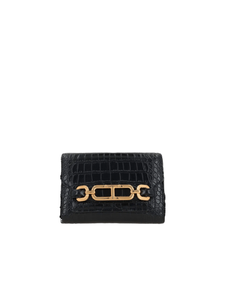 Crocodile Embossed Leather Mini Whitney Crossbody Bag-TOM FORD-JOHN JULIA