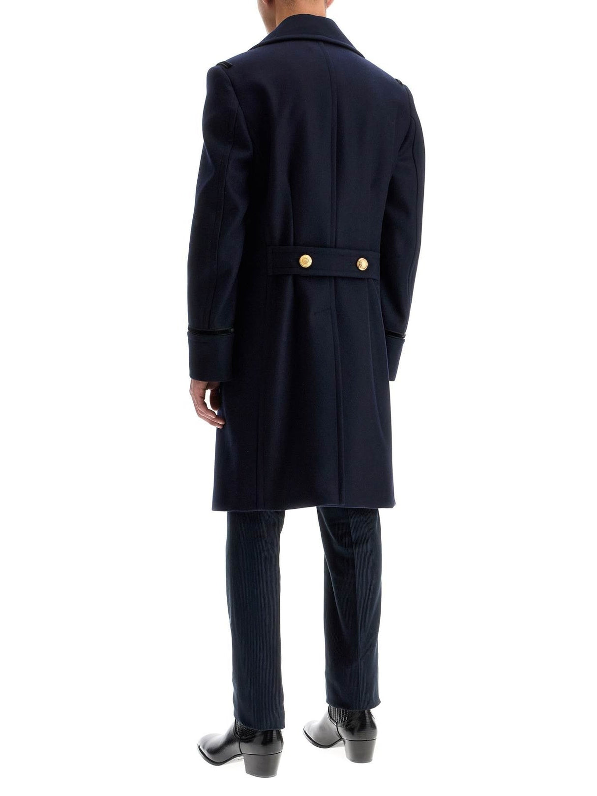 Double-breasted Wool Felt Coat