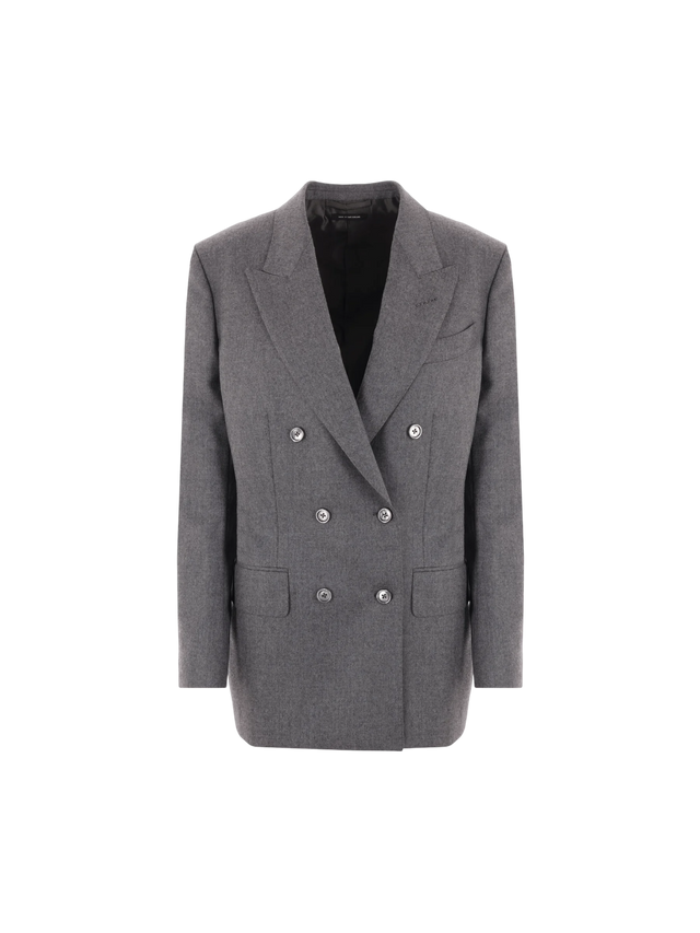 Double-breasted Wool Jacket-TOM FORD-JOHN JULIA