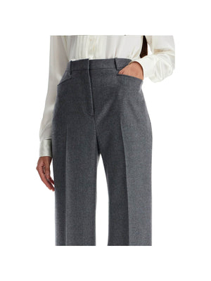 Flannel Bootcut Trousers