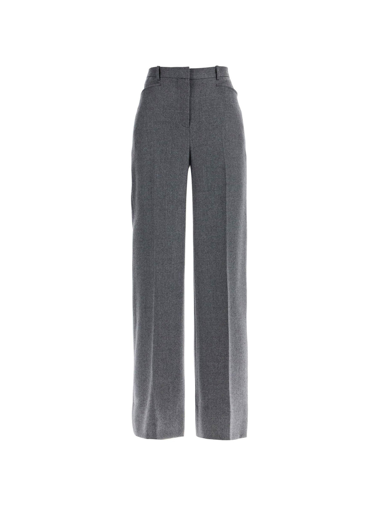 Flannel Bootcut Trousers