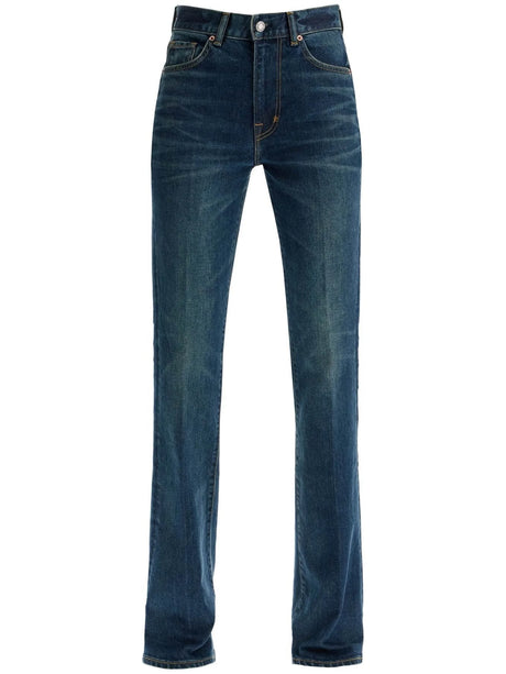 Flare Mid-rise Jeans With